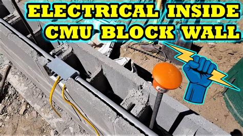 cmu electrical box|How to Install an Outlet Box in Concrete Block .